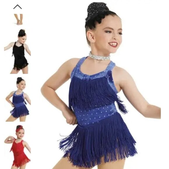 Weissman All That Jazz Rhinestone & Fringe Dance Costume - Picture 1 of 1